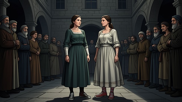 The Matching Shoes from "The Hunchback of Notre Dame". Fate Recognized Too Late Two pieces reunited Esmeralda and Gudule identify each other through their matching embroidered shoes.