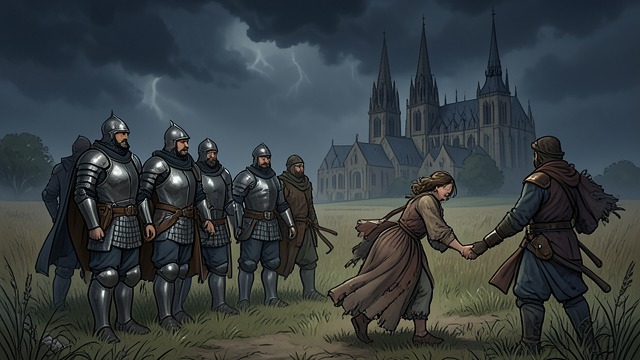 The King Changes Course from "The Hunchback of Notre Dame". Royal Authority Threatened The target clarified Louis learns that the outcasts intend to seize Esmeralda from Notre-Dame, not merely attack the bailiff.