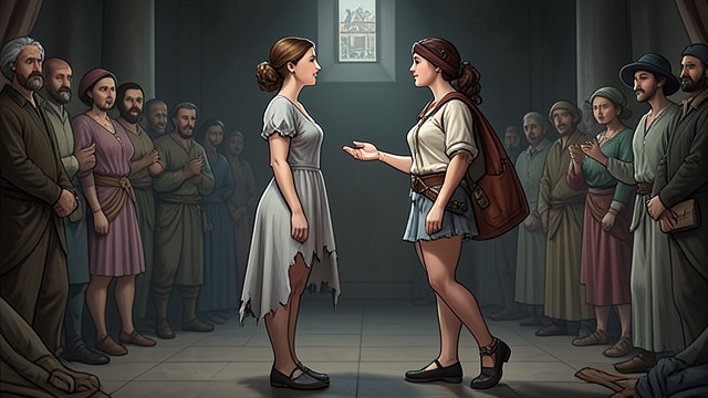 Prejudice at the Gallows from "The Hunchback of Notre Dame". No Correction in Time A mother’s hatred Gudule curses Esmeralda as a child-stealer because she believes the old rumor.