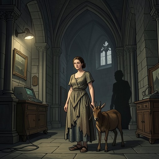 The Price of the Sanctuary from "The Hunchback of Notre Dame". This conflict-thread traces how a sacred refuge protects Esmeralda temporarily, then fails against royal and judicial power.