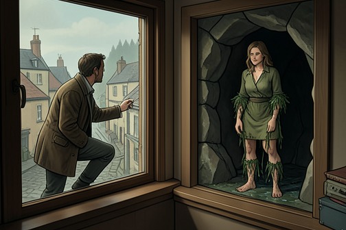 Etienne rescues Marie-Laure trapped in the grotto from "All the Light We Cannot See". Etienne rescues Marie-Laure trapped in the grotto when her unexplained absence draws him out of a house he has scarcely left in nearly twenty-four years.