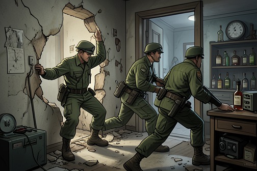 Soviet soldiers break in and assault Jutta and the women in Berlin from "All the Light We Cannot See". Soviet soldiers break in and assault Jutta and the women in Berlin in a single visit to the apartment shared by Jutta, Frau Elena, and several other girls.