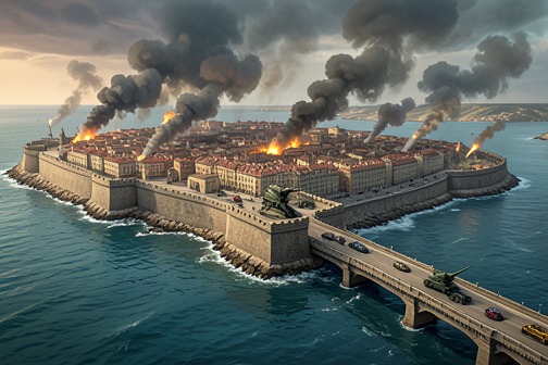 Battle of Saint-Malo from "All the Light We Cannot See". The Battle of Saint-Malo is portrayed as a struggle over an isolated coastal strongpoint whose military fortifications and civilian population are caught…