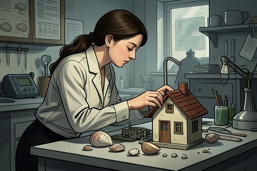 Marie-Laure finds the iron key in the model house from "All the Light We Cannot See". Marie-Laure LeBlanc finds an iron key hidden beneath the roof of the model house, turning a long-running uncertainty into a tangible discovery without…