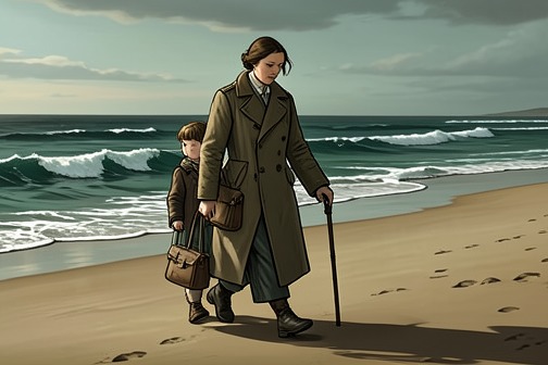 Marie-Laure's first visit to the beach from "All the Light We Cannot See". Marie-Laure LeBlanc’s first visit to the beach is a decisive crossing from guarded streets into a larger world she can discover for herself.
