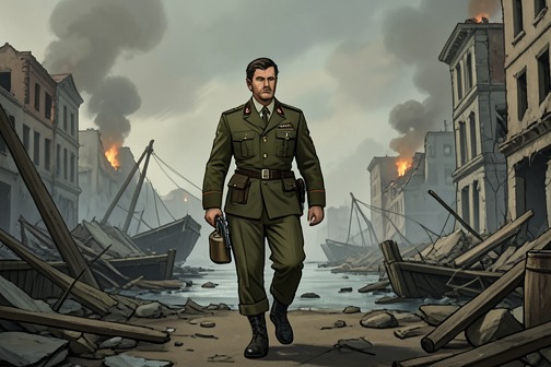 Von Rumpel returns to ruined Saint-Malo from "All the Light We Cannot See". Reinhold von Rumpel returns to ruined Saint-Malo after the shelling has paused, making his way to Number 4 rue Vauborel in pursuit of the diamond.