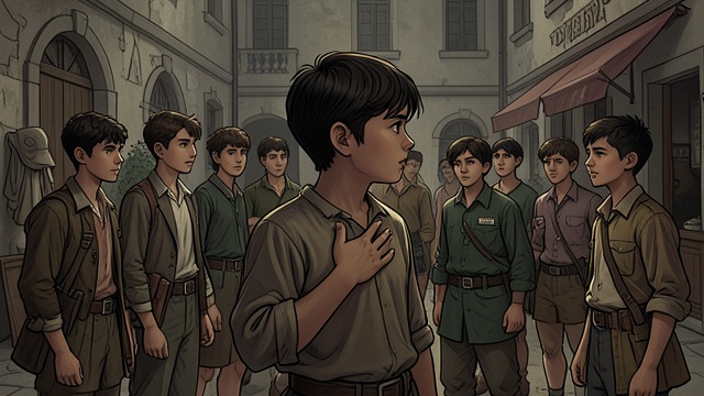 Silence at the Beating from "All the Light We Cannot See". Silence at the Beating A friend targeted Bastian forces cadets to chase and beat Frederick.