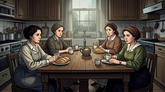 Discontent at the Table from "All the Light We Cannot See". Discontent at the Table Private complaints Women gather in Madame Manec’s kitchen to discuss rationing, German demands, and restrictions on ordinary life.