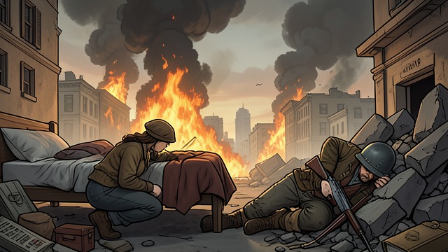 The City Under Fire from "All the Light We Cannot See". The City Under Fire Bombardment American bombers drop a vast load of explosives on Saint-Malo.