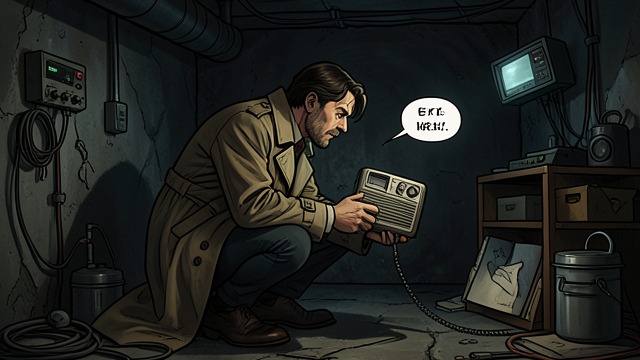 The Voice in the Cellar from "All the Light We Cannot See". The Voice in the Cellar A fragile transmission Trapped beneath the Hotel of Bees, Werner repairs a damaged transceiver.