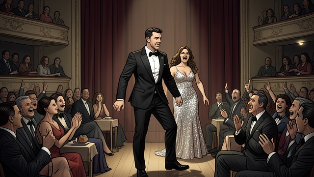 The Comic Entrance from "Chowringhee". A Staged Misdirection Reveal An apparently misplaced performer appears before Connie, playing with the audience’s expectations.