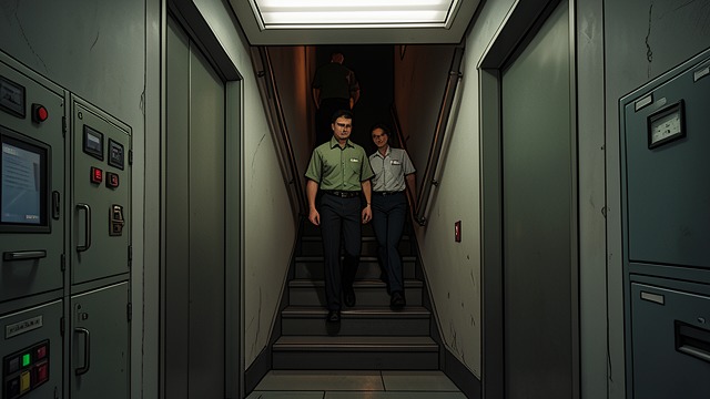 Staff Behind the Guest Floors from "Chowringhee". Divided Space Architecture The elevator carries guests through air-conditioned floors before staff reach the dark, hot quarters above.