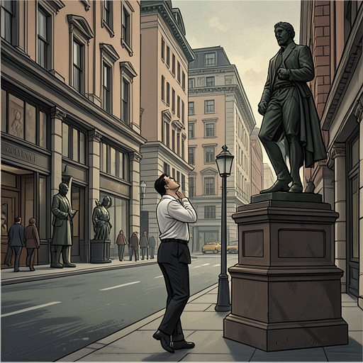 The City as a Memory Map from "Chowringhee". This flow follows how Shankar’s understanding of Calcutta shifts as its streets and statues connect present hardship to forgotten history.