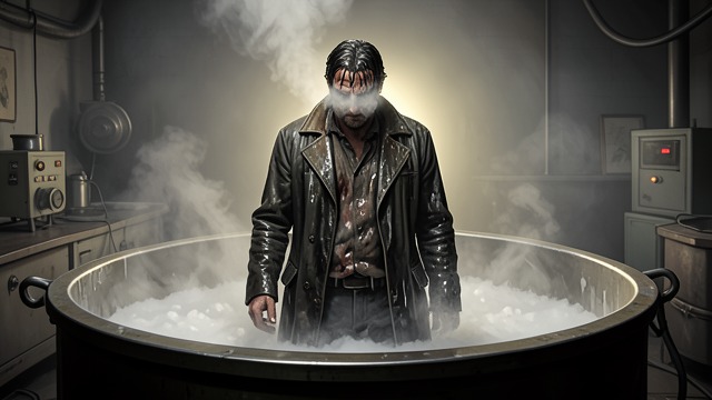 The Vat Closes In from "Life After Life". Trapped in Heat No Way Out A worker finds himself in a huge vat as hot acid and steam are pumped under pressure.