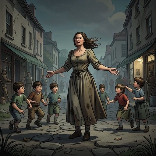 The Woman and Her Children from "Life After Life". This character thread follows a woman’s reported universal knowledge through her choice to return to her children and her altered understanding of learning.