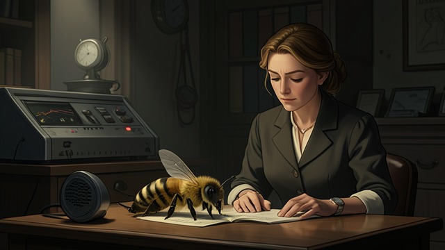 The Queen’s First Response from "The Adventures of Maya the Bee". Calm in the Reception Room A Frightened Messenger Maya arrives exhausted and scarcely able to explain herself.