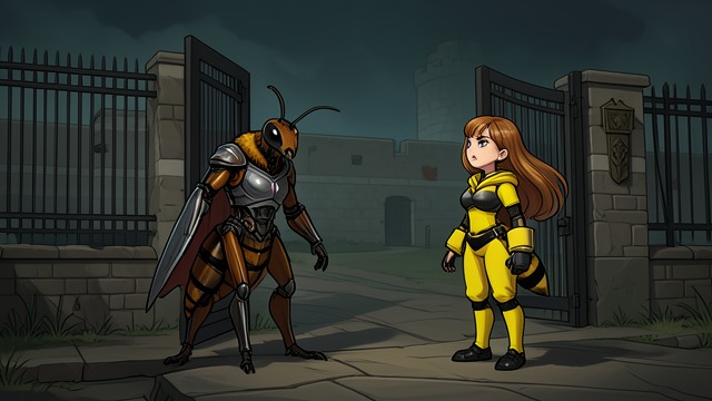 A Bargain at the Gate from "The Adventures of Maya the Bee". Escape Through Leverage The Sentinel’s Conflict A Hornet sentinel discovers Maya near the fortress exit and initially cites his duty to prevent captive bees…