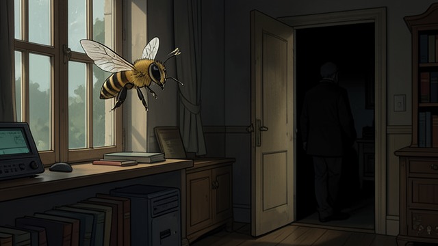 The Search Continues from "The Adventures of Maya the Bee". Curiosity Undiminished An Unanswered Question Maya leaves without seeing whether the mosquito attacks again.