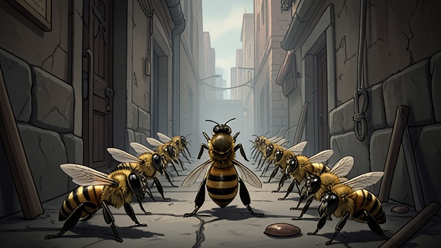 The Hive Mobilizes from "The Adventures of Maya the Bee". Order Before Battle Defense in Formation The bees mobilize with remarkable discipline: scouts report the enemy’s approach, soldiers take positions, and…