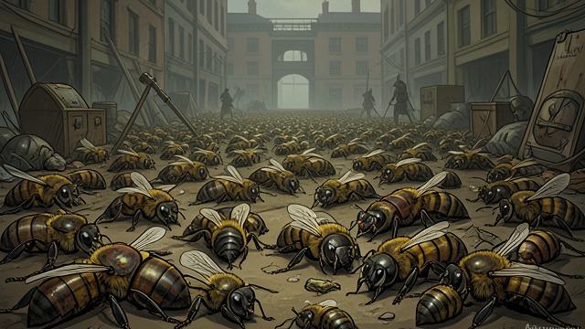 The Invaders Routed from "The Adventures of Maya the Bee". A Costly Victory Numbers Overcome Armor The Hornets’ armor and strength inflict severe losses, but their force is divided within the hive and their stings lose…