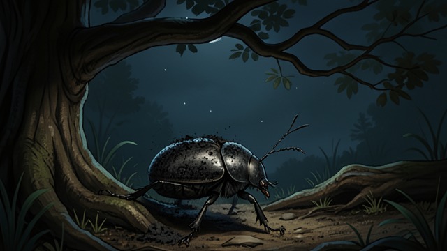 An Uneasy Pine from "The Adventures of Maya the Bee". Labor and Doubt The Cost of Work Fridolin admits that he has worked through the night and regrets choosing a pine rather than a fir.