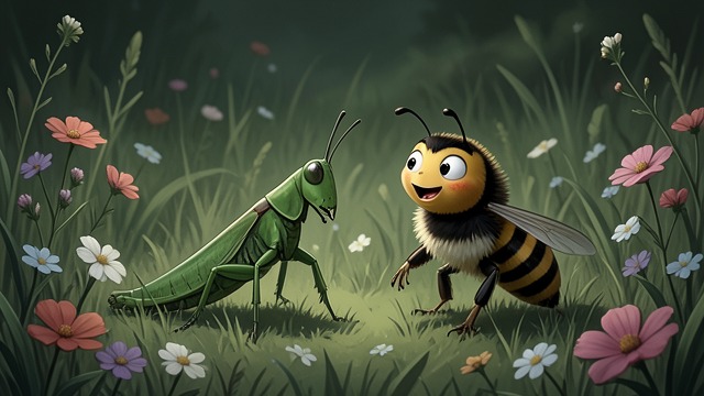 Encounters Beyond Home from "The Adventures of Maya the Bee". Learning the Outdoor World Conflicting Lessons Maya meets insects whose confidence, humor, vanity, or indifference unsettles her assumptions.