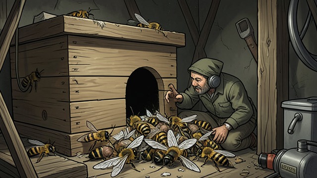 The Hive’s Counterattack from "The Adventures of Maya the Bee". A Planned Defense Strength Divided Helen VIII orders the bees to let Hornets enter one by one, then overwhelm them with fresh ranks.