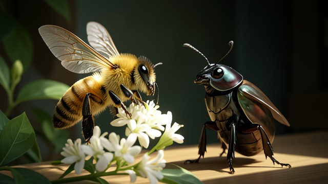 Gratitude and Departure from "The Adventures of Maya the Bee". Help Wrapped in Self-Praise Freedom Restored Maya tests her wings, drinks from the jasmine, and returns to thank Bobbie.