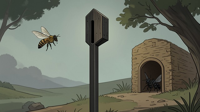 A Risky Return from "The Adventures of Maya the Bee". Home Is Not Automatically Open A Guarded Threshold Maya’s homecoming begins with rejection: sentinels treat an unauthorized arrival as a threat.