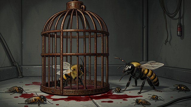 The Fortress Prisoner from "The Adventures of Maya the Bee". Captured by a Brigand Force and Armor A Hornet seizes Maya and carries her to the fortress, where she sees the remains of killed insects.