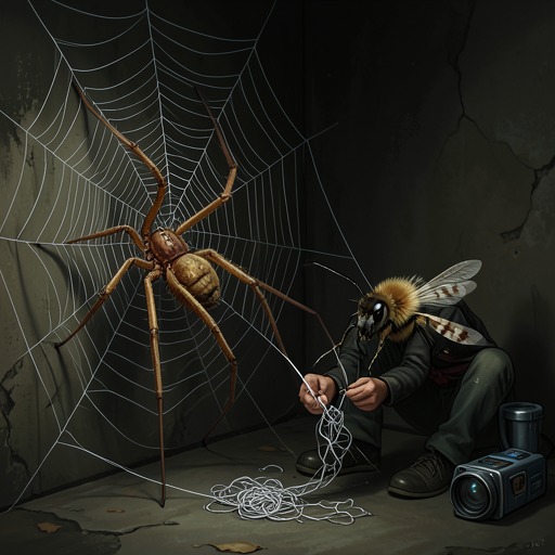 The Spider and the Rescue from "The Adventures of Maya the Bee". Thekla turns an accidental entanglement into deliberate captivity, while Bobbie’s intervention changes Maya’s near-certain death into a hard-won escape.