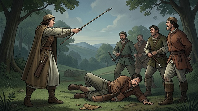 Felismena Saves Don Félix from "Diana". Felismena Saves Don Félix A second act of rescue Felismena finds Don Félix outnumbered by three knights and intervenes with her bow.
