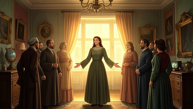 The Refuge of Felicia from "Diana". The Refuge of Felicia A new center of action The company reaches Felicia’s richly appointed house, where the wise woman welcomes them and promises to assist.