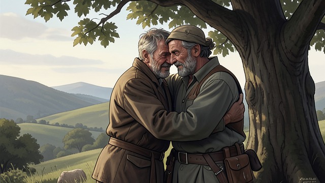 Friendship with Sireno from "Diana". Friendship with Sireno Shared accounts When the two shepherds meet, they embrace and exchange their histories of loving Diana.