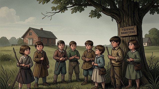 A Kidnapping Plot from "Never Let Me Go". A Kidnapping Plot Fear made communal The children believe someone plans to abduct Miss Geraldine, perhaps taking her into The woods.