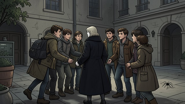 The Spider Moment from "Never Let Me Go". The Spider Moment Testing a suspicion Ruth proposes that Madame is afraid of the students, and a group stages a polite swarm around her in the courtyard.