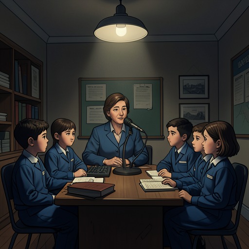 Hailsham’s Hidden Curriculum from "Never Let Me Go". The students’ gradual understanding develops through silences, euphemisms, jokes, and Miss Lucy’s attempts to make their future explicit.