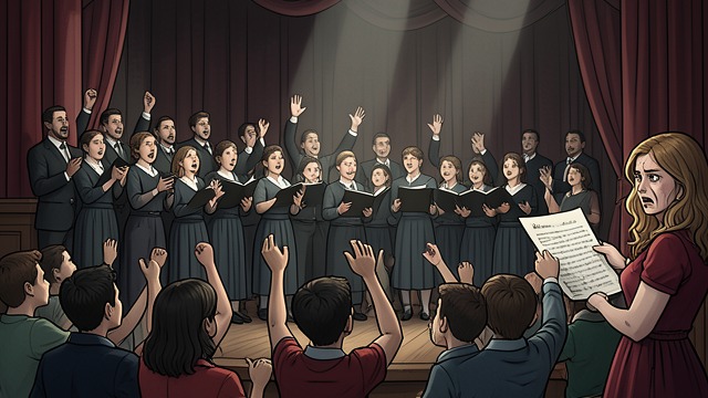 The Miley Cyrus Song from "Beautiful". Mocking the Tribute A final protest Ava objects to the choir’s song about climbing a mountain, arguing that Kelly would have hated it.