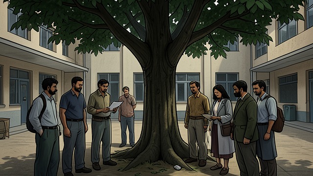 A Sanitized Speech from "Beautiful". The School Defines the Loss A community message Mrs Bryan presents a tree as a reminder after describing a community member as having taken a fall.