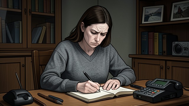 The Beige Promise from "Beautiful". Trying to Disappear A plan to blend in Ava writes a reminder to be beige, hoping to avoid attention at school.