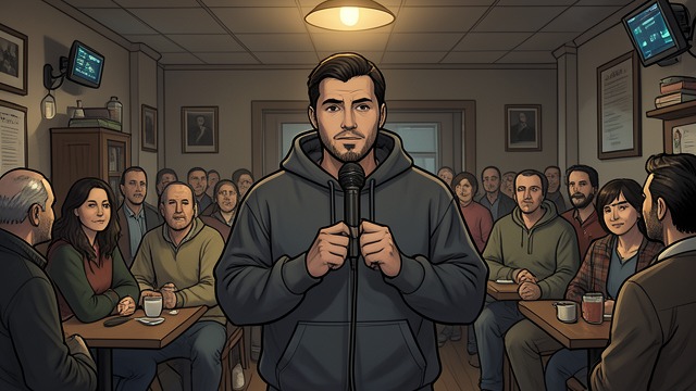 A First Performance from "Beautiful". Finding a Voice Improvisation in public When customers invite him into a rap exchange, Gideon surprises himself by performing instead of retreating.
