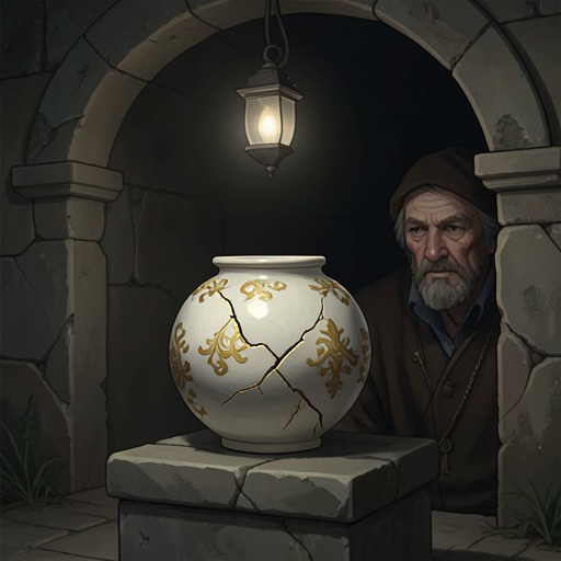 Kintsukuroi and the Broken Heart from "Beautiful". The image of repairing broken things with gold helps Gideon and Ava distinguish honoring their wounds from pretending they can restore each other.