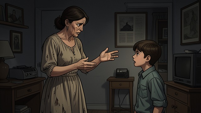 A Mother’s Warning from "Native Son". Care Spoken as Reproach A mother rebukes Bigger Bigger’s mother criticizes him for frightening Vera and warns that he is wasting his chance to work.