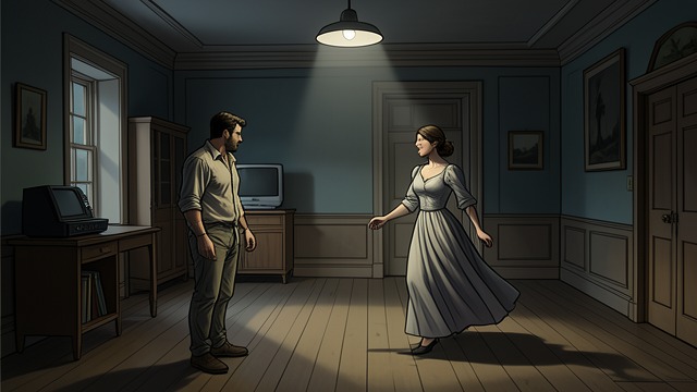 A First Encounter from "Native Son". A White Figure in the Hall The blind employer’s wife Bigger meets Mrs. Dalton moving slowly through the house, guided by touch and sound.