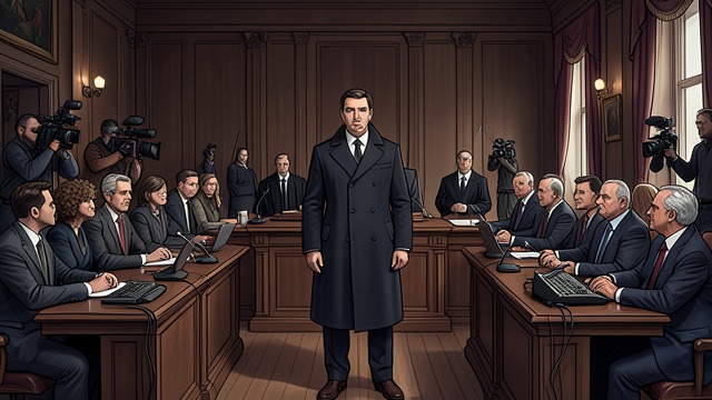 A Crowd Outside the Hearing from "Native Son". The Audience Presses In A room full of hostility Reporters and spectators fill the inquest as officials display evidence and question witnesses.