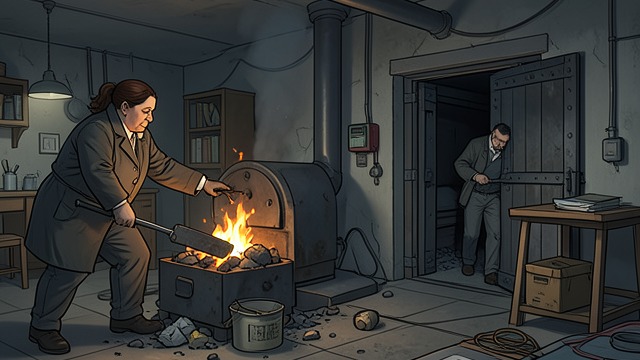 Learning the Furnace from "Native Son". A New Domestic Duty Peggy explains the system Peggy shows Bigger how the furnace works and tells him to burn garbage, monitor the coal, and clear ashes.
