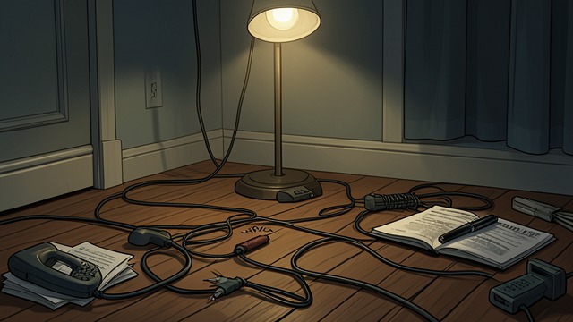 Sparse Clues from "In Cold Blood". Sparse Clues A careful crime scene Investigators find cut telephone lines, bindings, and few disturbed objects.