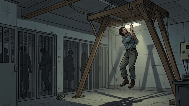 An Execution in the Dark from "In Cold Blood". An Execution in the Dark Andrews is hanged Lowell Lee Andrews is executed while the other prisoners watch from their cells.