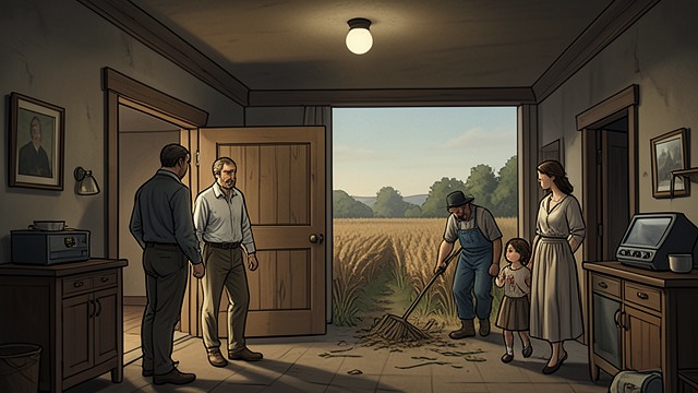 The Intruders Enter from "In Cold Blood". The Intruders Enter A false premise Perry Smith and Dick arrive believing that River Valley Farm contains a safe and a large reserve of cash.