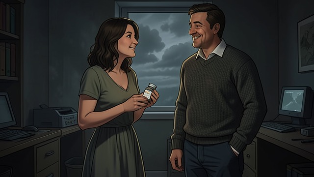 Sharing the News from "Forever...". Protection Becomes Shared Telling Michael Katherine tells Michael she has obtained the Pill, and he responds with relief and approval.